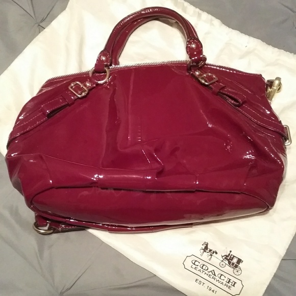 Patent  leather coach satchel - Picture 2 of 6